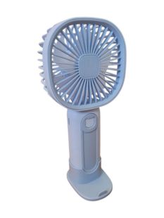 Вентилятор ручний HANDHELD FAN H137-12 (підставка для телефону, 3 режими, Type-C) Blue