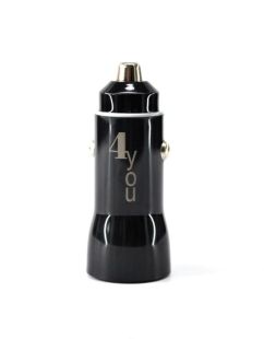 АЗП 4you B2 (total 5A/25W, QC3, Fast Charger, 2 USB, 3.6-12V) black