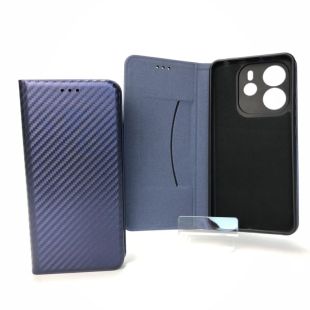 Flip Cover for Xiaomi Redmi Note 14(4G) 164mm Europe Version Fiber Dark blue (4you)