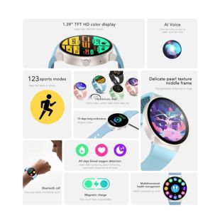 Годинник Smart Watch 4you BENEFIT+ (1.38",Дзвінки, Full, Da Fit,12мес, РРЦ 1473грн) Ocean - СМАЧНА ЦІНА!