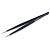 Пинцет прямой Baku A8 SS sa U.R.ESD з черным антистатическим покрытием (М) 