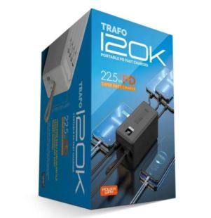 Power Bank 120000mAh Trafo PD22.5W QC (14 дн. гарантия) Black