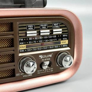 Радіоприймач Golon RX-BT638 (USB+SD) Brown