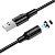 Usb-cable iPhone 5 BOROFONE BX41 Amiable 2.4A 1m (круглый,magnetic) Black