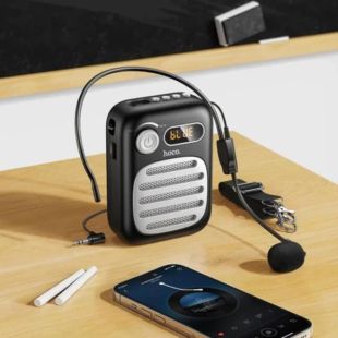 Портативна колонка HOCO L23 із дротовим мікрофоном Black