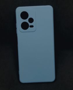 Чехол Xiaomi Redmi Note 12 5G Silicon Soft Silky №21 Light blue (4you) "Акционная цена"
