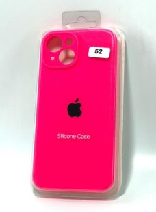 Чехол iPhone 13 Silicon Case original FULL Camera №52 ultra pink (4you)