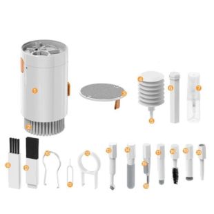 Набір для чищення гаджетів Q20 20in1 black/ white (M) - Ціна Тижня!