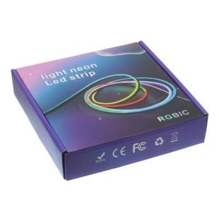 LED лента неоновая USB RGB 5V, IP 65, 1м,с Bluetooth и пультом, датчиком звука (М) - Цена Недели!