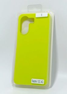 Чехол Xiaomi Redmi 13C(4G) Silicon Original FULL №8 Yellow (4you) (от10шт - 10%) + Спец Цена!