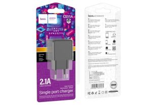 СЗУ-USB HOCO CS11A 1 Usb Black (блістер)