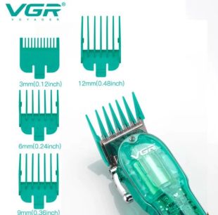 Машинка для стрижки VGR V 660 (АКБ, 4 насадки, LED, регулювання лез)