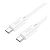 Cable Type-C/Type-C HOCO X88 60W 1m (круглый) White