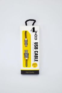 Usb-cable Micro USB 4you Bagmati (2000mah, метал, черный)