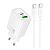 СЗУ-USB HOCO N63 PD30W+QC3 3A (1 Usb/1Type-C) + кабель Type-C-Type-C White