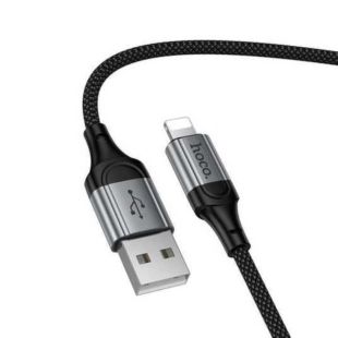Usb-cable iPhone 5 HOCO X121 1.5m (круглый) Black