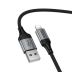 Usb-cable iPhone 5 HOCO X121 1.5m (круглый) Black