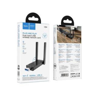 Портативний USB модем Wi-Fi Hoco HI34 black (М) - Ціна Тижня!