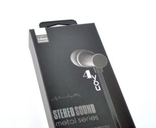 Гарнітура 4you LIBRA (плоский шнур) black 