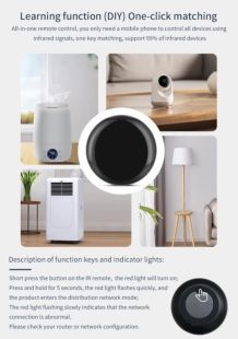 IR пульт для умного дома A1 (Поддержка 10000+, Угол передачи ИК 360°)