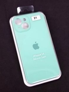 Чохол iPhone 14 Silicon Case original FULL Camera № 21 azure ( 4you )