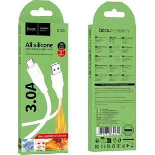 Usb-cable Type-C HOCO X124 1m (круглий) White
