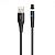 Usb-cable iPhone 5 HOCO X60 2.4A 1m (круглый,magnetic) Black