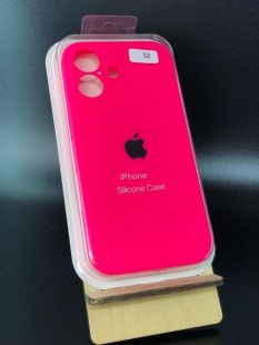 Чехол iPhone 16Plus Silicon Case original FULL Camera №52 ultra pink (4you) "Акционная цена"