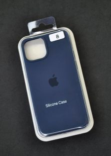 Чехол iPhone 15Plus Silicon Case original FULL №8 Dark blue (4you) "Акционная цена"