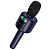 Микрофон-караоке беспроводной HOCO L24 "Shine" (Bluetooth 5.0, USB слот, 1-динамик) Blue