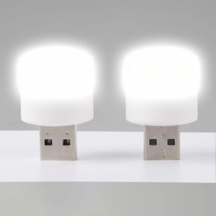 LED USB лампочка цилиндрическая, холодный свет (М) - Цена Недели!