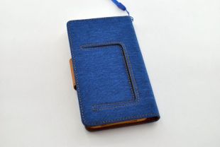 Чохол-книжка 4you Canvas 4 "- 4,4" dark blue / brown універсальна ТОП Продаж!