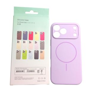 Чехол iPhone 17ProMax/18ProMax Silicon BEATS with MagSafe №2 Lilac