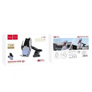 Holder HOCO s14 (з бездротовим зарядним) Silver