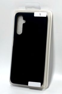 Чехол Samsung A35 Silicon Original FULL №1 Black (4you)