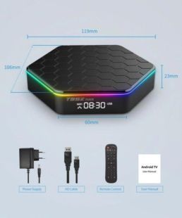 Smart TV T95Z PLUS (4/32GB, Allwinner h618 Quadcore cortex-A53, Mali-G31 MP2, Android 12.0, 2.4G)
