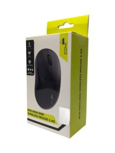 Миша бездротова 4you M10 black (2.4Ггц, 5кн, 800-1600DPI, 12міс гарантія) - НОВИНКА!