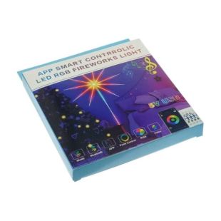 LED звезда USB RGB 5V, IP 20, 10 полос по 0,5м (5м), с Bluetooth и пультом, на самоклейке(М)