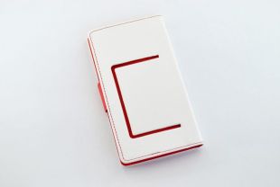 Чехол-книжка 4you Fancy 4"-4,4" white/red универсальная"Акционная цена"