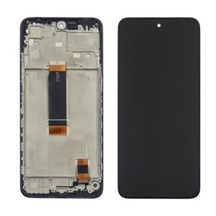 LCD Xiaomi Redmi 12 черным тачскрином + корпусная рамка (М) 