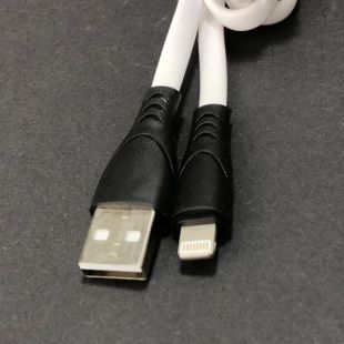 Usb-cable iPhone 5 4you Sula white (2.4A, Silicon)
