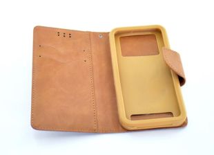 Чохол-книжка 4you Canvas 4,5 "- 4,8" orange / brown універсальна ТОП Продаж!