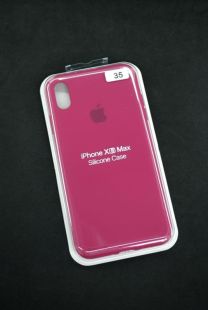 Чехол iPhone XS Max Silicon Case original FULL №35 Rose red (4you) "Акционная цена"