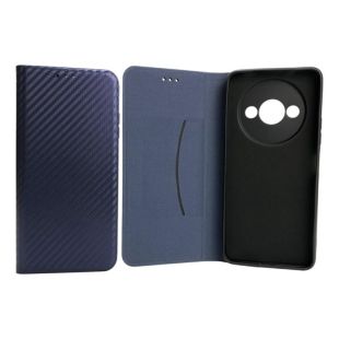 Flip Cover for Xiaomi Redmi A3 Fiber Dark blue (4you)