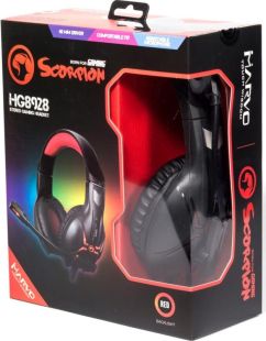 Гарнітура MARVO HG8928 (мікрофон, монітори, LED) Black/red