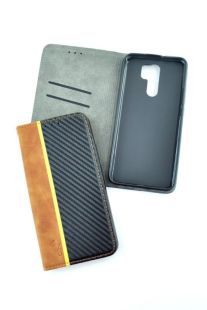 Flip Cover for Samsung A33(5G) Carbon Light brown/black (4you) "Акционная цена"