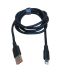 Usb-cable iPhone 5 4you Dnister black (2.4A, Silicon Perfect, 1.5m) - Універсальна упаковка