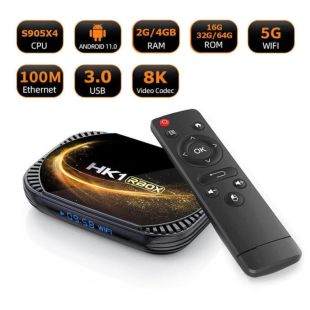 Smart TV HK1 RBOX -X4s 2/16GB (Amlogic S905X4 64-bit, Quad Core ARM Cortex A55, G31™ MP2)