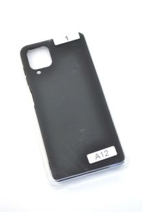 Чехол Samsung A12/A125 Silicon Original FULL №1 Black (4you)