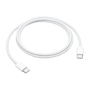 USB-C-cable iPhone 15 ProMax Type-C-Type-C Model A2795 MM093ZM/A 60W 1m (тканевый, черная упак.)